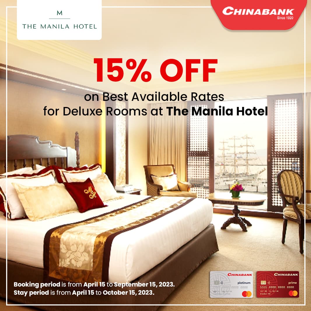 The Manila Hotel X China Bank Room Promo The Manila Hotel